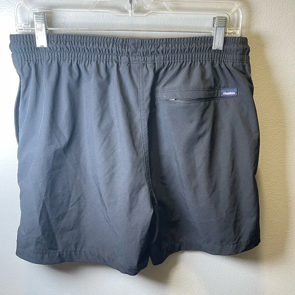 Chubbies Men's Classic Black Swim Trunk The Capes Size‎ Medium 5.5